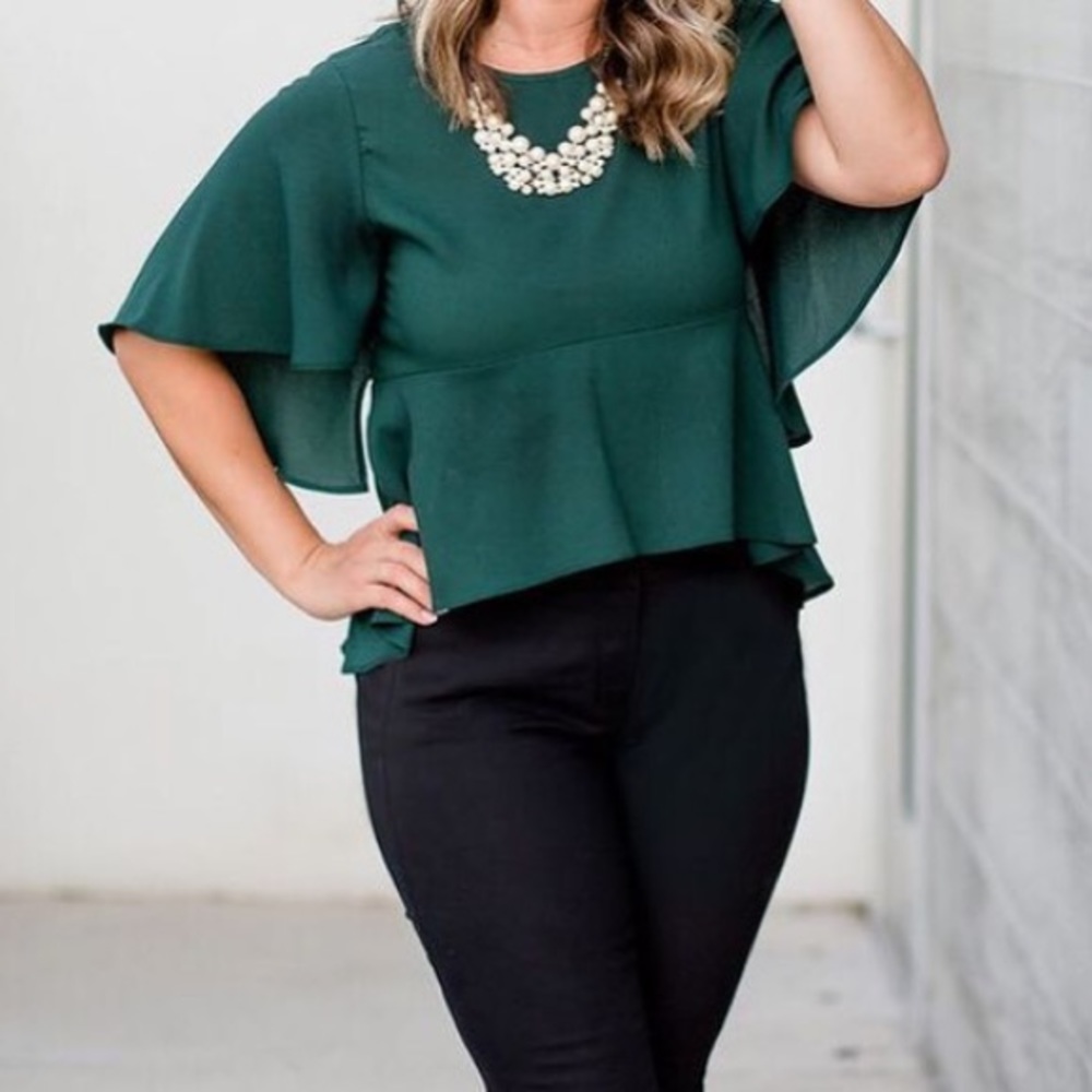 Emerald green top